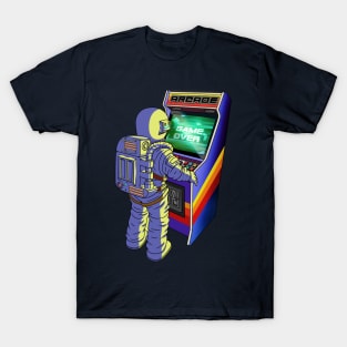 Astronaut Arcade Gamer T-Shirt